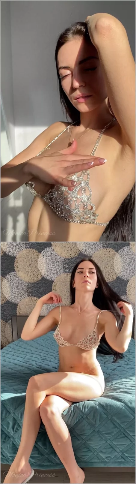 Princess_Monica - Teasing, modeling and striptease [UltraHD/2K 1920p] (Solo)