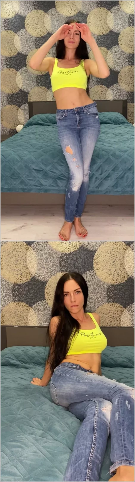Princess_Monica - Teasing in tight blue jeans [UltraHD/2K 1920p] (Solo)