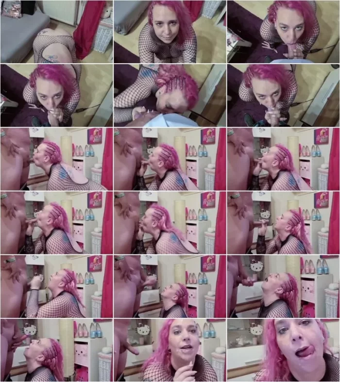 MolligeSchlampeHot - BJ Deepthroat mit XXl-Schwanz bis zu heftigen One-Man Facial Bukkake [FullHD 1080p] (MDH)