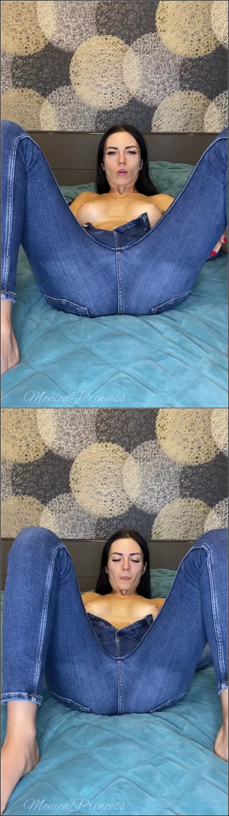 Princess_Monica - Masturbation in jeans and cum 3 times [UltraHD/2K 1920p] (Solo)