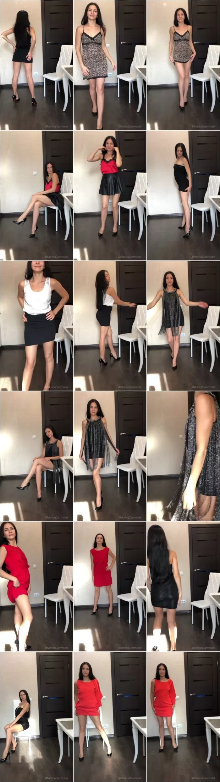 Princess_Monica - Modeling clip in 9 different dresses [UltraHD/2K 1920p] (Solo)