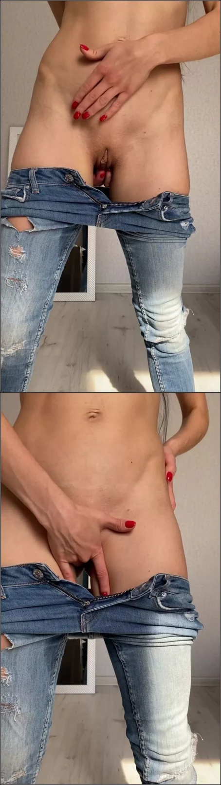 Princess_Monica - jeans tease, masturbation [UltraHD/2K 1920p] (Solo)