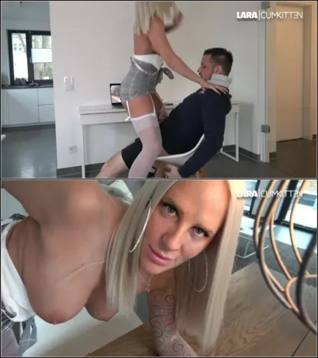 Lara-CumKitten - Stiefbruder beim wixxen erwischt - Wahnsinns XXXL one man bukkake FACIAL [FullHD 1080p] (MDH)