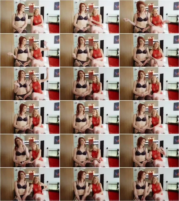 Janie Blade, Adira Allure  - BTS-TS Janie Blade + Cis Girl Adira Allure - Trans International Stuck In L.A. [FullHD 1080p] (Trans)