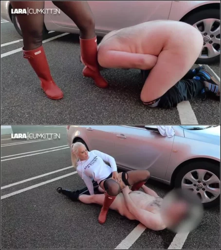 Lara-CumKitten - Spontaner pss und go - Devoten LeckSklaven public vollgepsst [FullHD 1080p] (MDH)