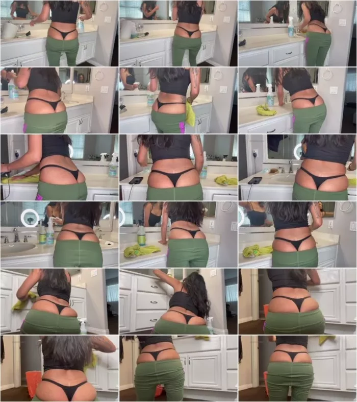 sloansmoans - Whale-Tail Bathroom Cleaning [FullHD 1080p] (Femdom)