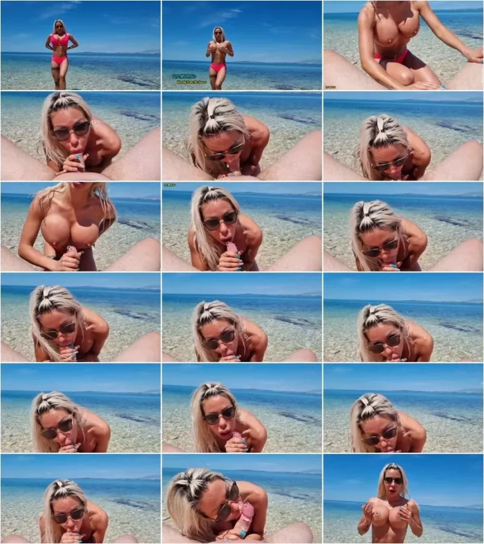DanielaCoraHansson - Mega Public Blowjob am Strand von Kroatien [FullHD 1080p] (MDH)