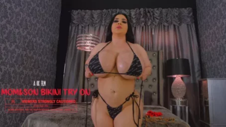 Goddess - Mom and Son Bikini try on (10.05.2022) [FullHD 1080p] (Big Tits)