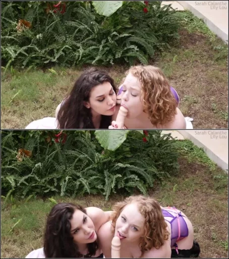 Sarah Calanthe, Lily Lou - Sisters thank Daddy for vacation [FullHD 1080p] (Big tits)