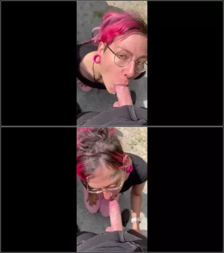 CurlyCate - Ups - Public Outdoor blowjob [HD 720p] (MDH)