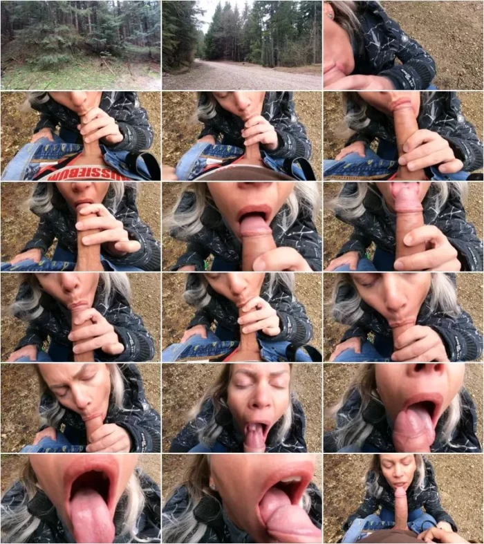 Bonnie mit Kleid - Blowjob im Wald in den Bergen [FullHD 1080p] (MDH)