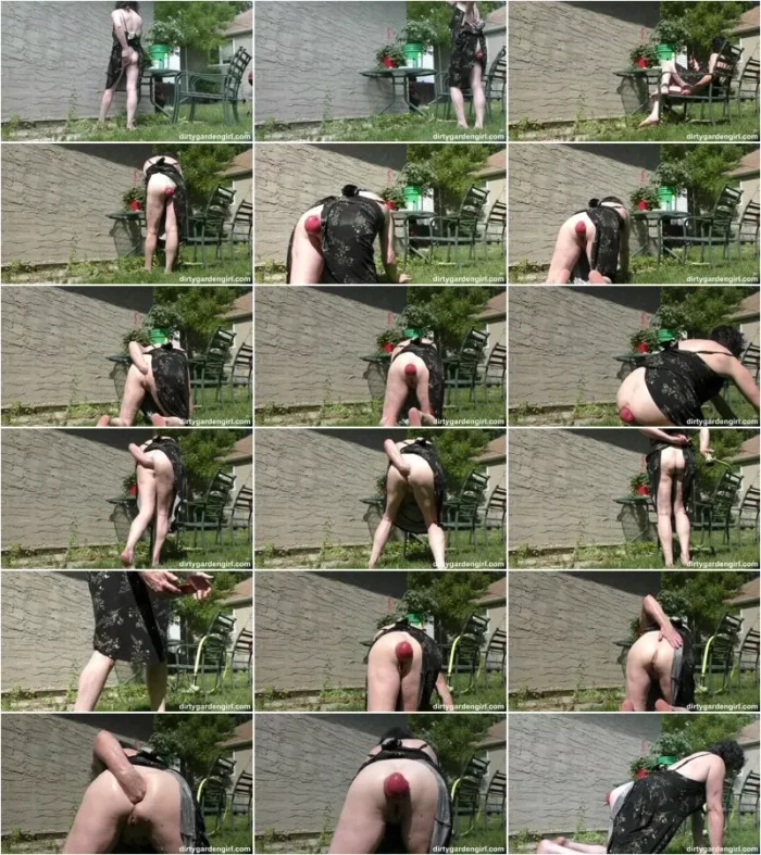 Dirtygardengirl  - Dirtygardengirl backyard cleaning with prolapse out of her anal 04.08.2022 [FullHD 1080p] (Anal Fisting)
