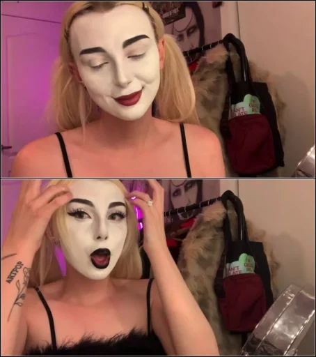 cutiepii33quinn - smoking mime fetish [HD 720p] (Trans)