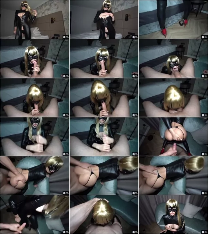 ana lingus - Geiler Quickie im schwarzen Leder catsuit. tief geblasen hart geficck und geil abgespritzt [FullHD 1080p] (MDH)