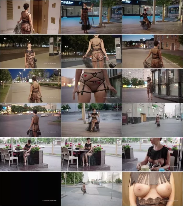 Naughty Lada - Black mesh dress [UltraHD/4K 2160p] (Milf)