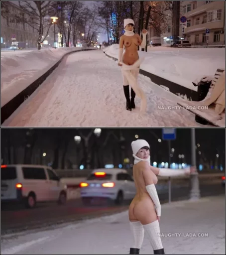 Naughty Lada - 2022-02-01 Winter walk [UltraHD/4K 2160p] (Milf)