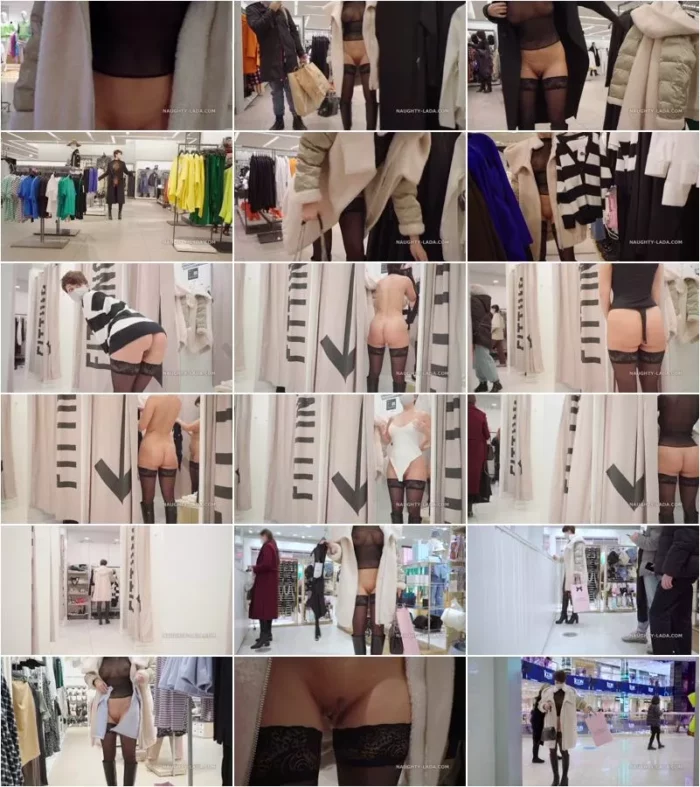 Naughty Lada - 2022-03-24 Shopping bottomless [UltraHD/4K 2160p] (Milf)