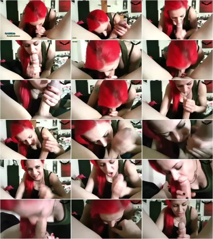 Marie-Saint - Kleine Rothaarige saugt grossen Schwanz aus [FullHD 1080p] (MDH)