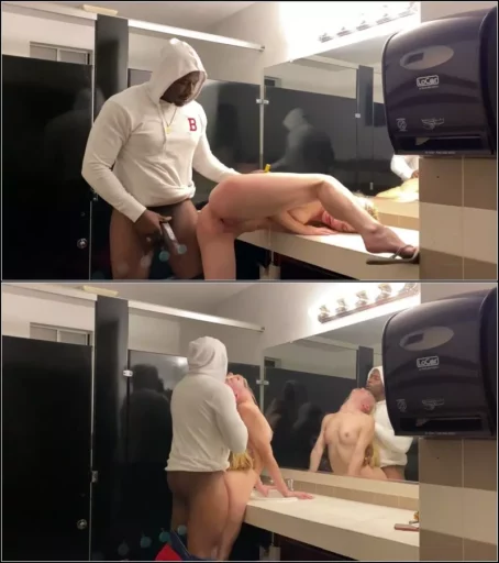 Rob Piper, Lana Sharopova - Rough Anal In A Public Bathroom Deleted Scene [UltraHD/4K 2160p] (Interracial)