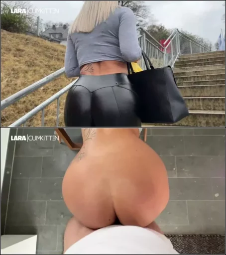 Lara-CumKitten - LEGGINGS FICKST CK - Doggy date im supermarkt klargemacht [FullHD 1080p] (MDH)