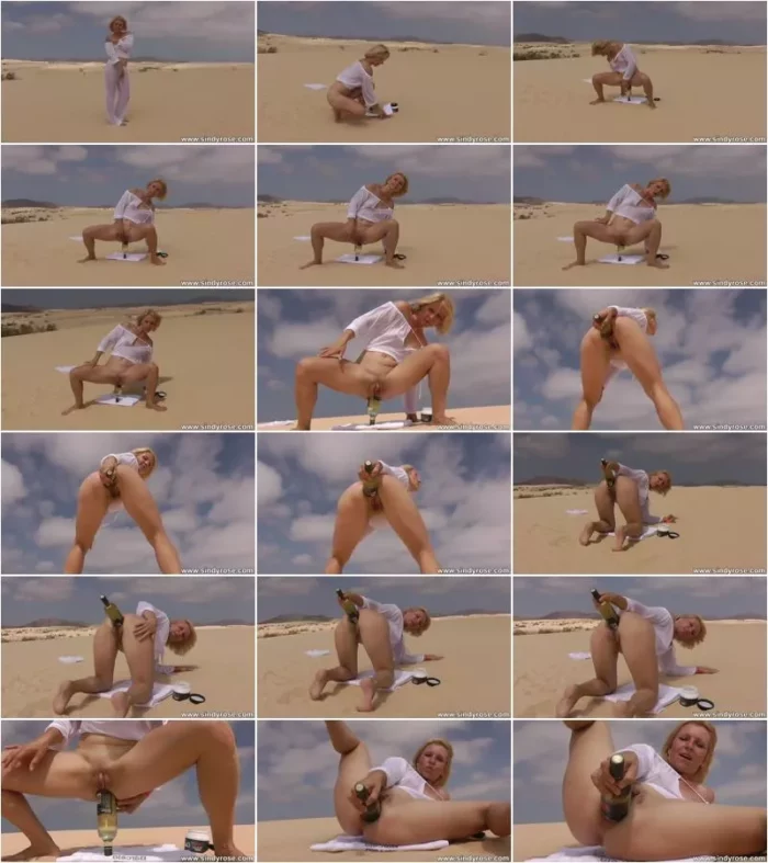 Sindy Rose - Sindy Rose take wine bottle in ass & anal prolapse at sandy dunes 09.02.2023 [FullHD 1080p] (Dildo)