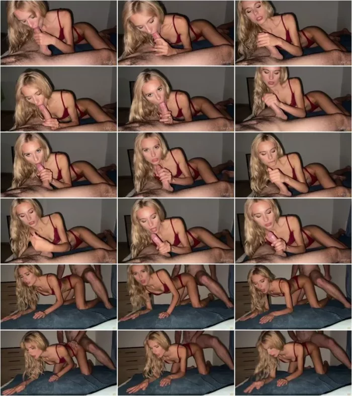 CarlaCute - 001 Cute blonde eagerly sucks a dick and fucks in a doggystyle pose [FullHD 1080p] (Porn Hub)
