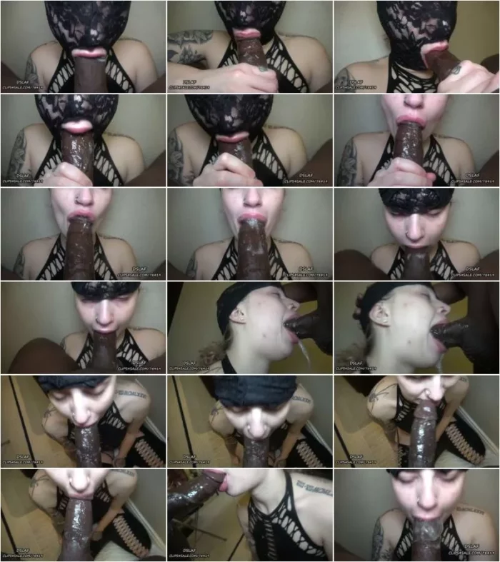 Dick Sucking Lips And Facials - DSLAF - Bianca's Throat Masked And Unmasked- Cum In Mouth [FullHD 1080p] (Clip4Sale)