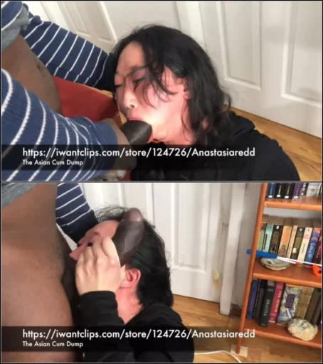 Asian CumDump - 12 Inch Cock Slams My Mouth Part 1 [HD 720p] (Interracial)