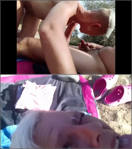 CoraBitch - Outdoor Cumshots Zusammenstellung in den Dunen von Maspalomas [FullHD 1080p] (MDH)