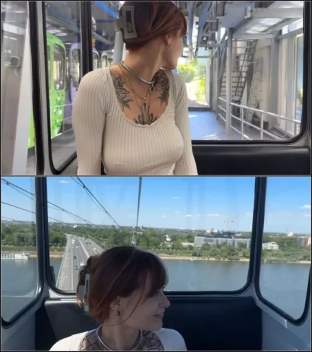 SallyDinosaur - Public Blowjob in der Seilbahn [HD 720p] (MDH)
