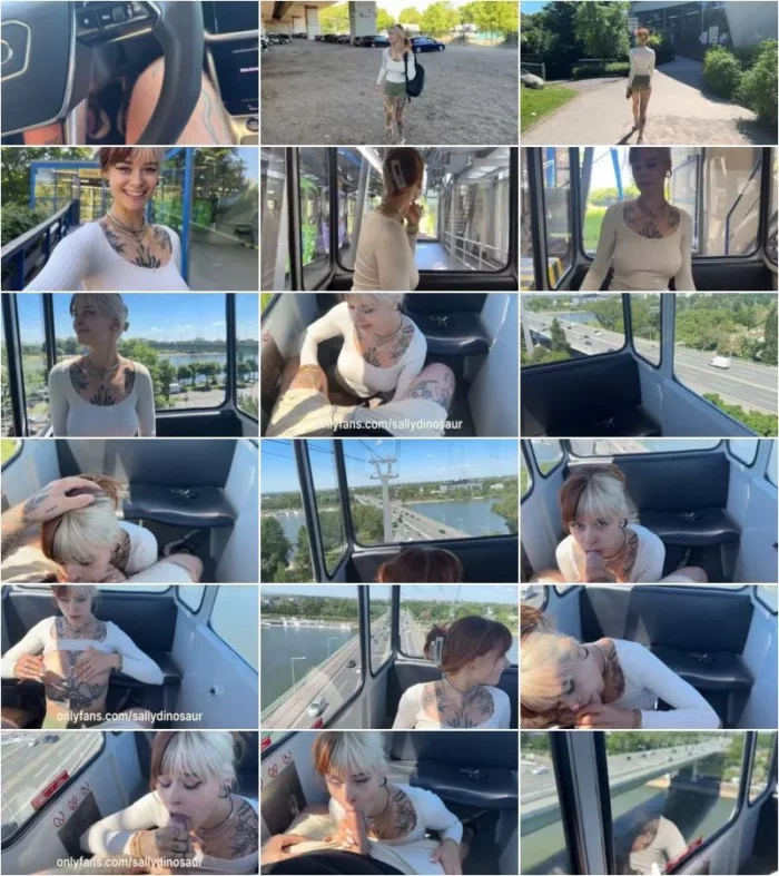 SallyDinosaur - Public Blowjob in der Seilbahn [HD 720p] (MDH)
