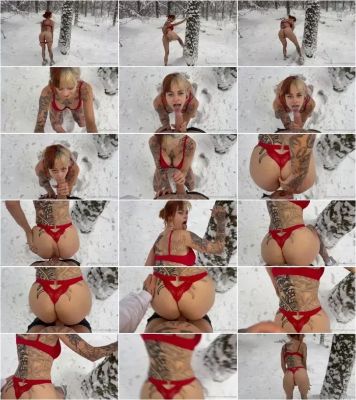 SallyDinosaur - Outdoor Quicky im Schnee [FullHD 1080p] (MDH)