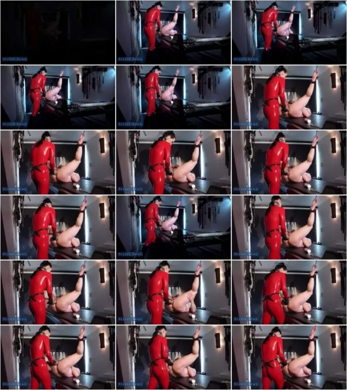 Strict_Senz - Miss Alessa Milano roter latex, XXL Gummischwanz & mein Sissybitch arsch [FullHD 1080p] (MDH)
