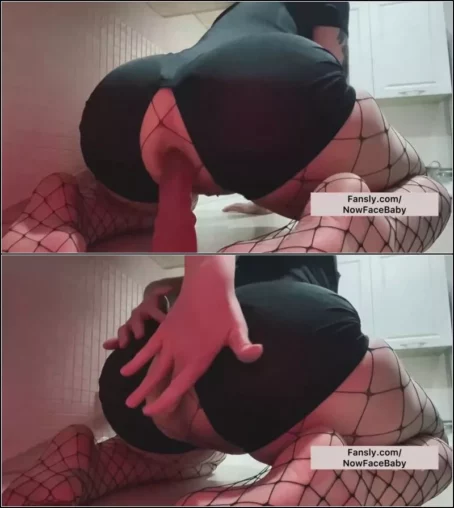 Now Face Baby - The Girl Got Bored Alone at Home and Fucked Her Ass in a Hot Outfit [FullHD 1080p] (Anal Fisting)