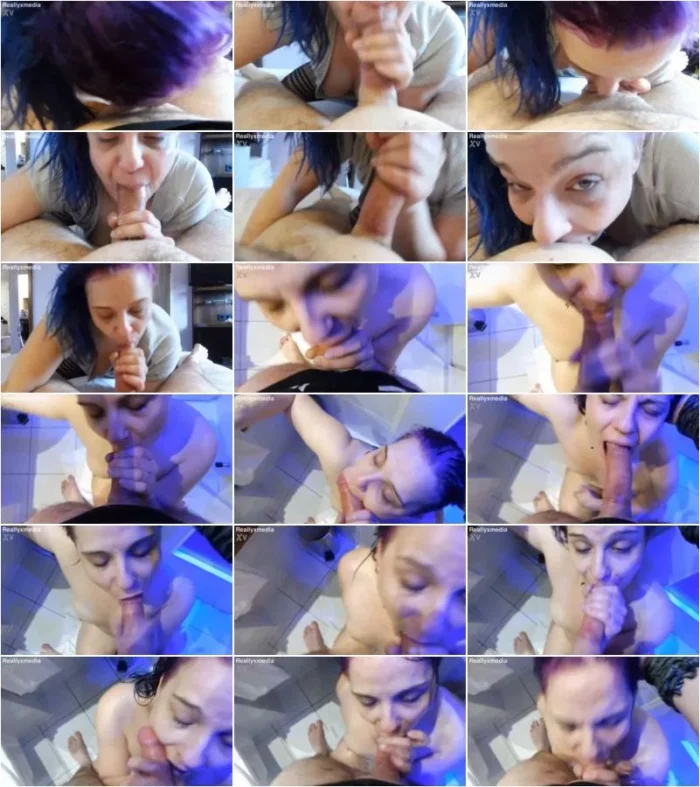 DevoteSlut - POV Schlampe MILF Sandra schlampiger Blowjob und Deepthroat Facefuck Wurgen [FullHD 1080p] (MDH)