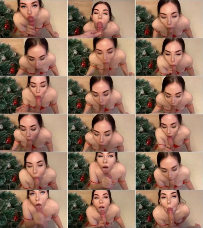 mirallise - Hals-blowjob wie ein weihnachtsgeschenk, mund mit sperma gefullt [FullHD 1080p] (MDH)