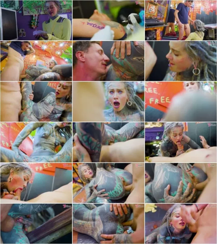 7-Filmz - Anuskatzz wird nach dem Tattowieren vom Kunden Hart Anal belohnt [FullHD 1080p] (MDH)