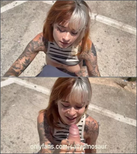 SallyDinosaur - Berge, Sonne, Sperma - Nasser Mallorca Blowjob mit Facial & geilem Ausblick [FullHD 1080p] (MDH)