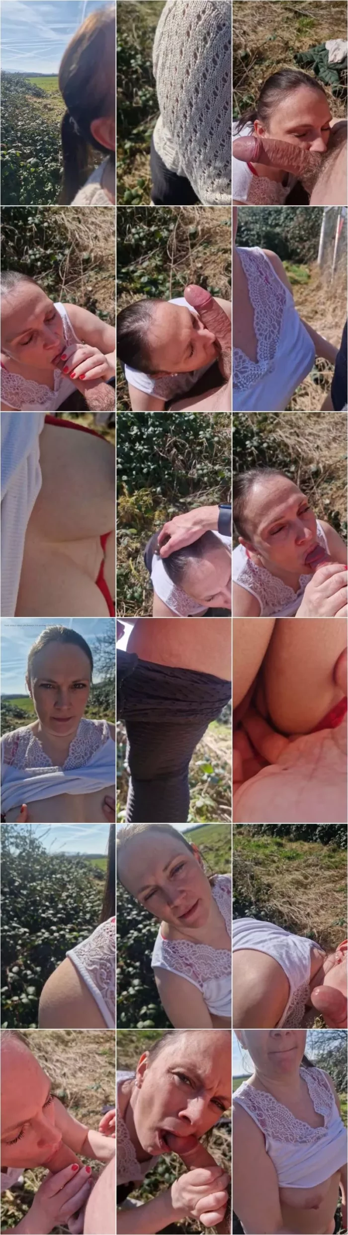 Saskialove87 - Wahrend eines Spaziergangs mit meinen Nachbarn bin ich wirklich benutzt und bekomme sein Sperma ins Gesicht [SD 1920p] (MDH)