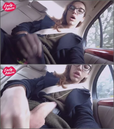 Emily Adaire TS - Secretely Jerked Off In The Back Of The Uber [UltraHD/4K 2160p] (Trans)