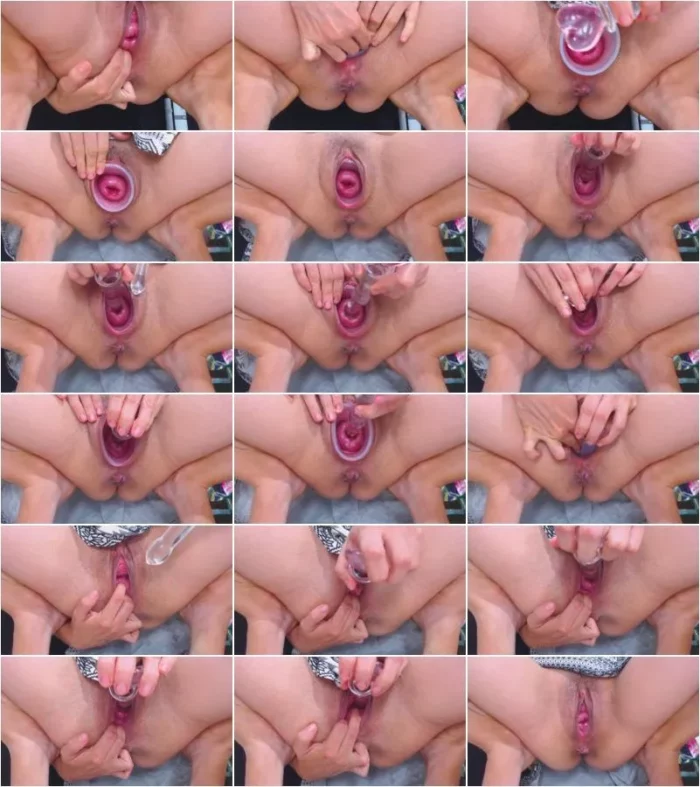 Alisson_Punk - Follar dildo de vidrio grande in cervix [FullHD 1080p] (Dildo)