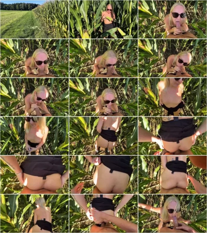germanmaskedlucie - Im Maisfeld Natursex pur - AO Doggy-Action, Outdoor-Blowjob und cremiges Finale [FullHD 1080p] (MDH)