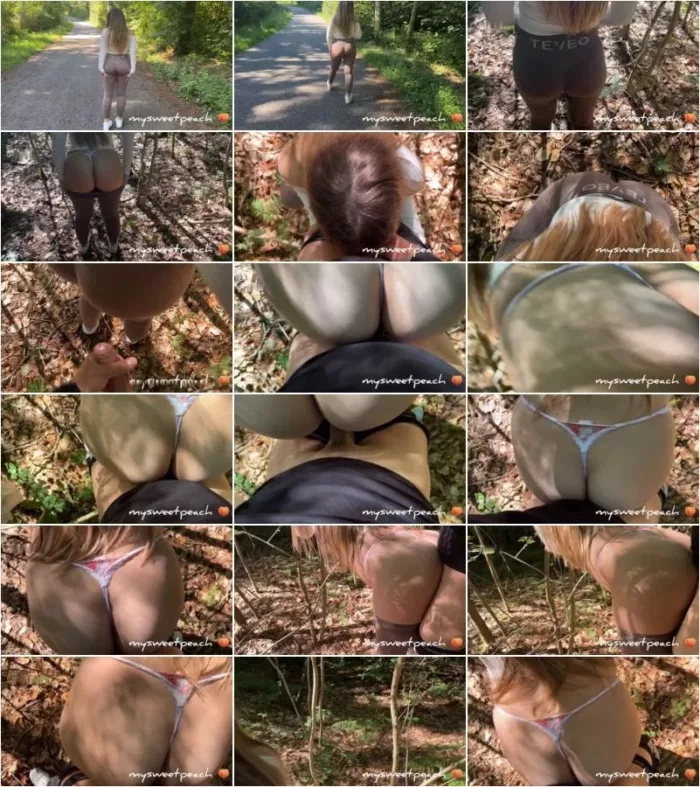 mysweetpeach_ - Wandern mit versauter Gym Blondine endet in Public Outdoor Fick - ABGESPRITZT AUF DEN DICKEN ARSCH [FullHD 1080p] (MDH)