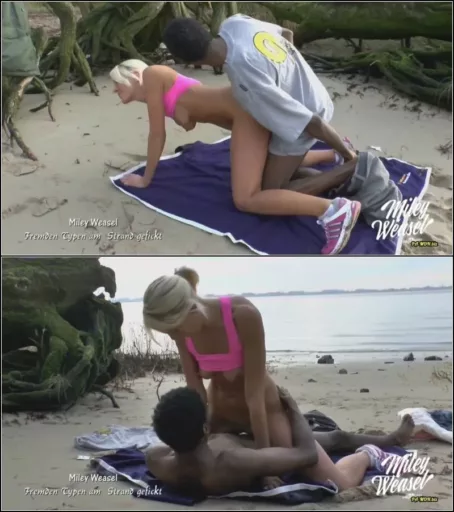 Miley-Weasel - Von fremdem BBC am Srand gefickt [FullHD 1080p] (MDH)