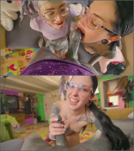 Anuskatzz - POV analer dreier mit tatowiertem schwanz und dickem goth-schatzchen [FullHD 1080p] (MDH)
