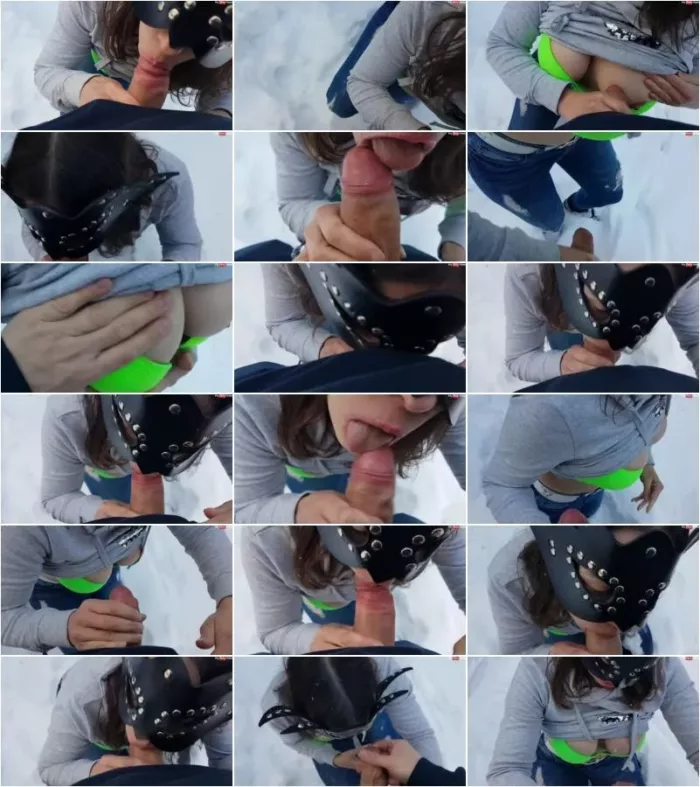 Fickmaus21 - Outdoor bei minus 15 grad Eier leer gesaugt [HD 720p] (MDH)