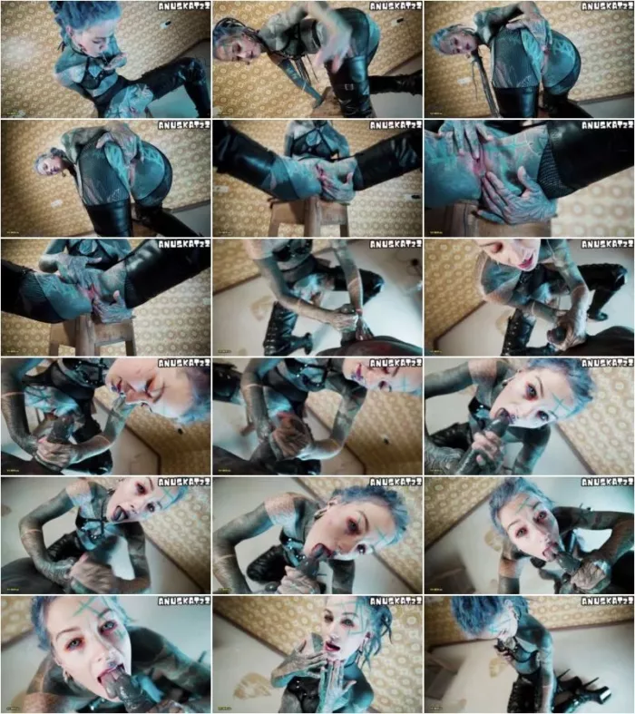 Anuskatzz - Tatowierter pornostar in high heels fingert sie anal und gibt einen blowjob [FullHD 1080p] (MDH)