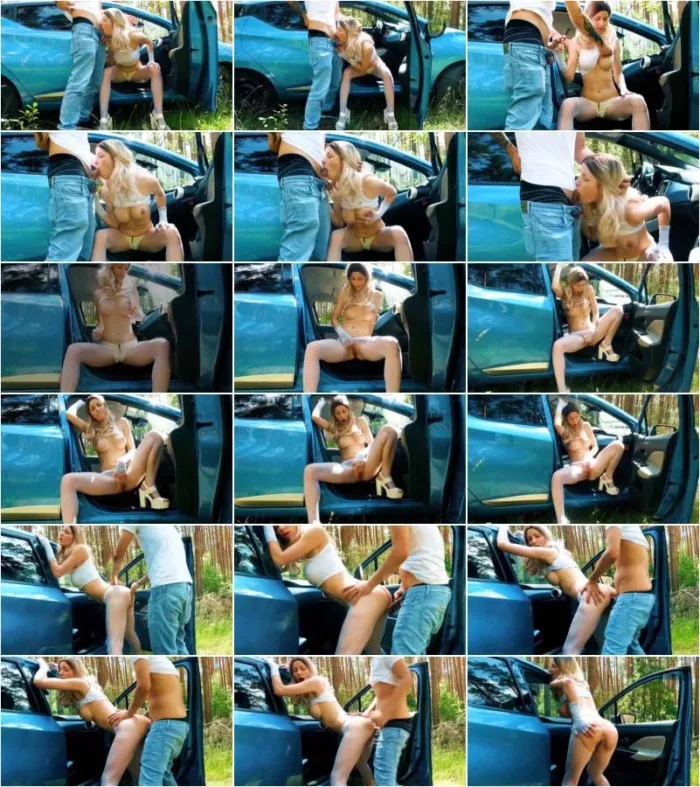 Mineaxx - Outdoor Throatfuck, Squirting Orgasm und Deep Anal Creampie im Auto am Waldrand [FullHD 1080p] (MDH)