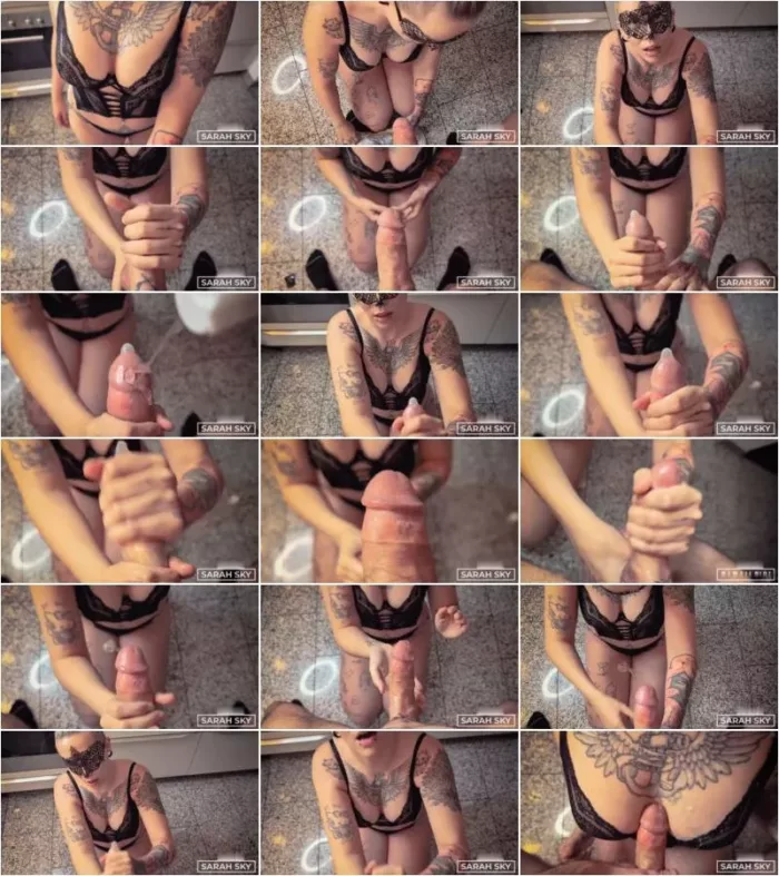 sarah_sky_official - Latex Kondom Handjob - Er kanns nicht mehr halten als ich ihm mit Gleitmittel und Kondom abwichse [FullHD 1080p] (MDH)