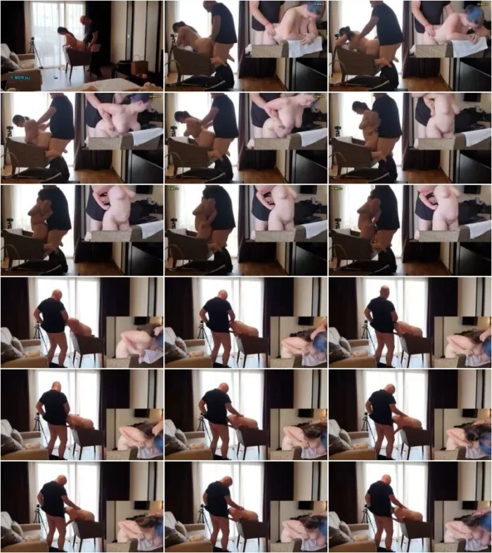 BDSM-Team - Im Urlaub habe ich meine Sklavin von hinten gefickt. Sie kniete auf einem Stuhl [FullHD 1080p] (MDH)